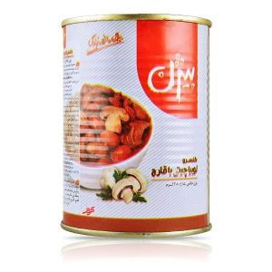 كنسرو لوبيا چيتی با قارچ بيژن