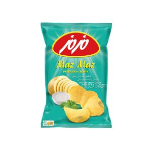 چيپس سيب زمينی با طعم ماست و ريحان مزمز