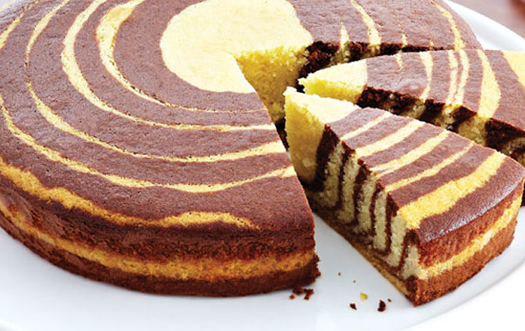 طرز تهیه کیک دو رنگ