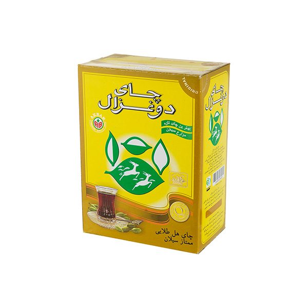 چای دوغزال با طعم هل 500 گرم