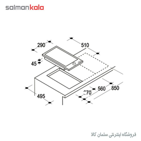 صفحه گريل الكتريكي کندی مدل Glycol Glyphs Screen Model CDVG 30 / 1X