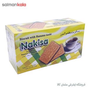 بيسكويت با طعم موز و نارگیل نكيسا