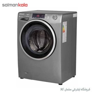 ماشین لباسشویی کندی 8 کیلویی مدل GVS-128 TC3R اینوکس درب اسموکی