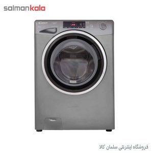 ماشین لباسشویی کندی 8 کیلویی مدل GVS-128 TC3R اینوکس درب اسموکی