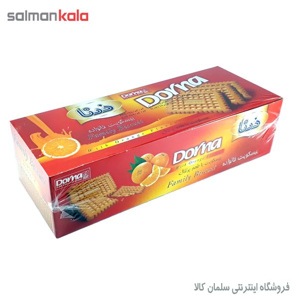 بیسکویت خانواده پرتقالی 750 گرمی درنا