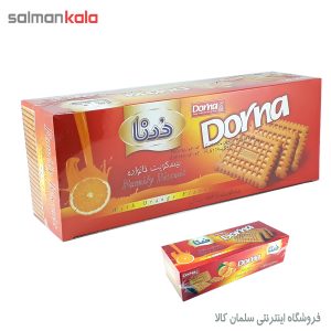 بیسکویت خانواده پرتقالی 750 گرمی درنا