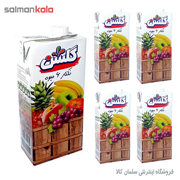 آبمیوه 6 میوه گلشن یک لیتری