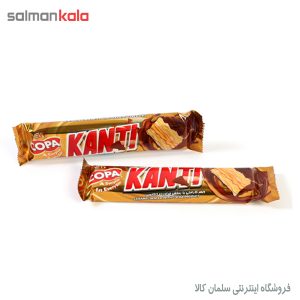 ویفر کاراملی با روکش فرآورده کاکائویی کانتی کوپا (37 گرم)