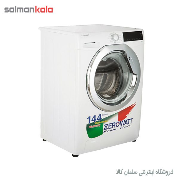 ماشين لباسشويی زيرووات اتومات درب كروم 9 كيلو مدل OZ-1399WT