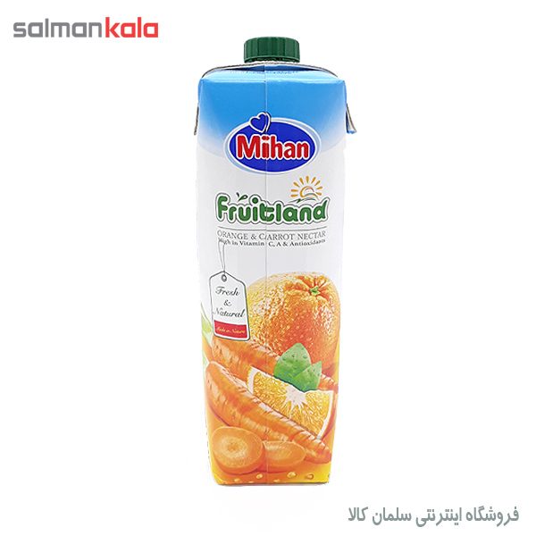 نکتار پرتقال هویج میهن 1 لیتری