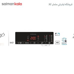 ماشین لباسشویی اتومات کندی 8کیلویی مدل GVS128TC3 درب اسموکی