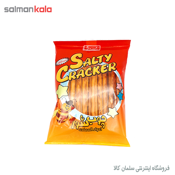 كراكر چوب شور شيرين عسل 40 گرم کراکر چوب شور شیرین عسل