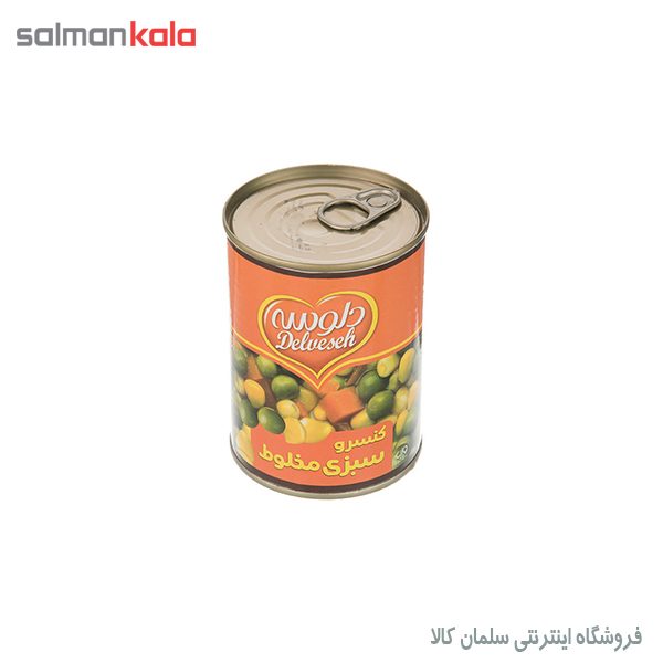 كنسرو سبزی مخلوط دلوسه 400 گرم