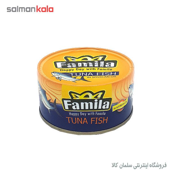 كنسرو تن ماهی در روغن سویا فامیلا 180 گرم