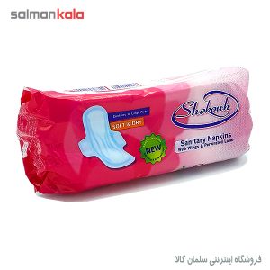 نوار بهداشتی بالدار با لایه مشبک شکوه