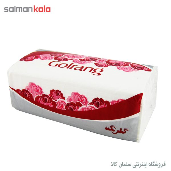دستمال اقتصادی گلرنگ 250 برگ 2 لايه