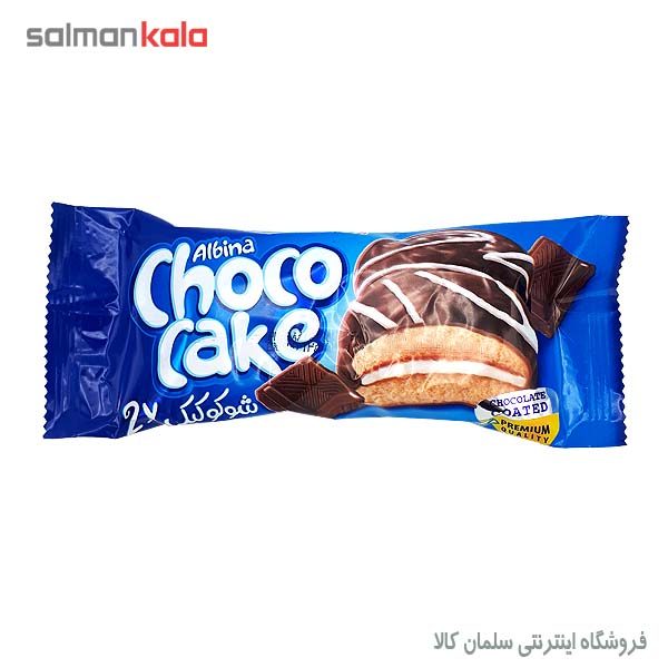 شوکو کیک روکشدار دو قلو آلبینا شیرین عسل