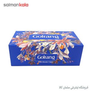 دستمال کاغذی جعبه ای 150 برگ دو لايه گلرنگ