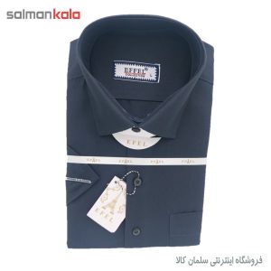سرمه-اي-آستين-كوتاه